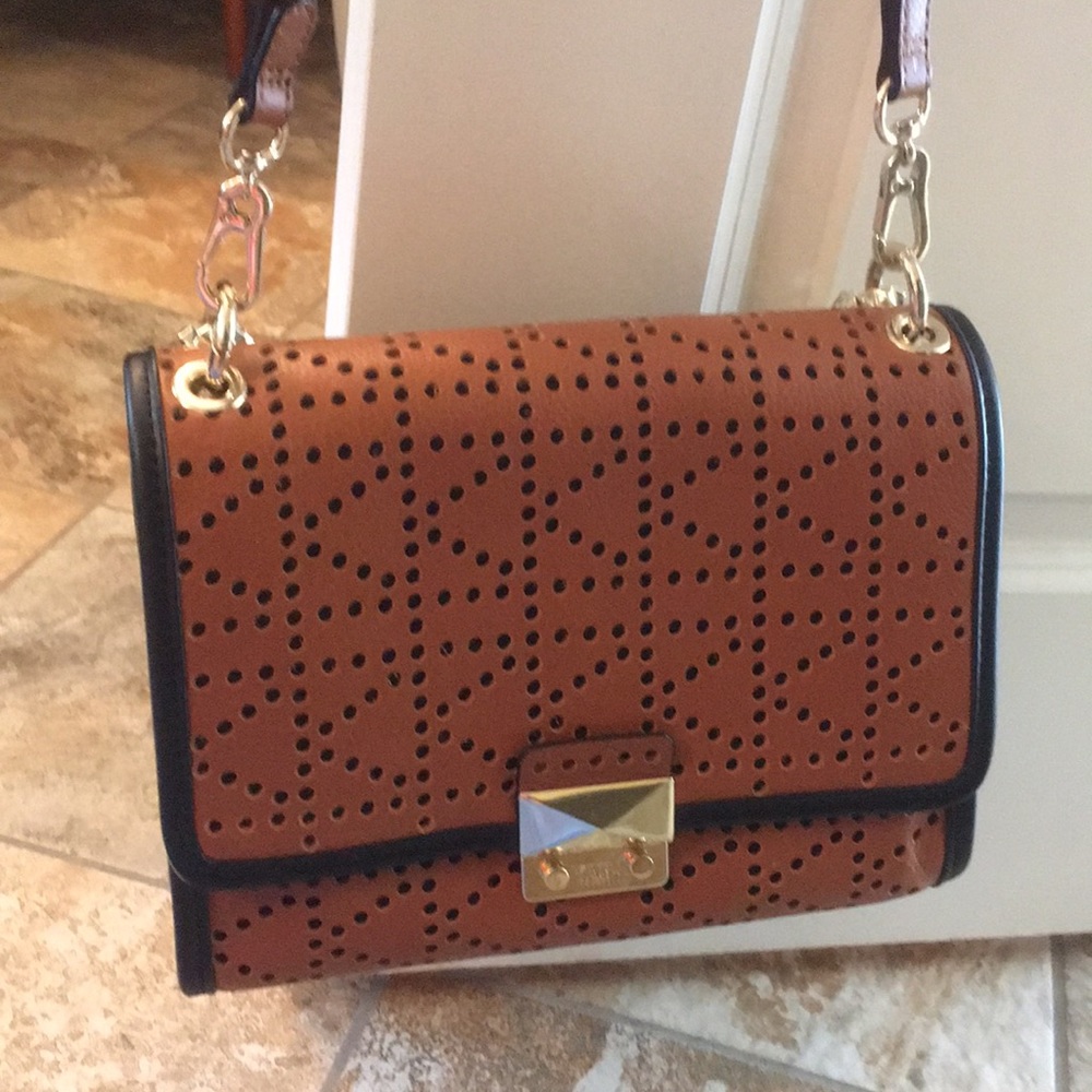 Brand new Karl Lagerfeld brown leather handbag